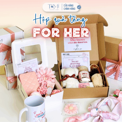 Hộp Quà Tặng For Her Tặng Người Yêu, Bạn Bè, Đồng Nghiệp