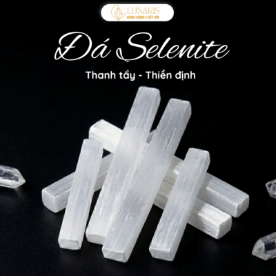 Thanh Selenite thanh tẩy năng lượng