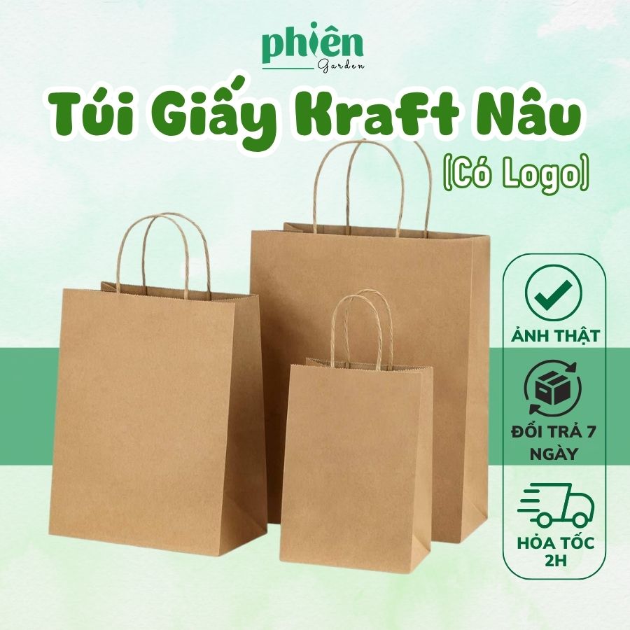 Túi Giấy Kraft - Túi Giấy Xi Măng Giấy Dày Định Lượng 120gsm