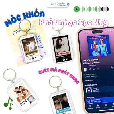 Móc Khóa Spotify In Ảnh – Quét Mã Phát Nhạc, Lưu Giữ Kỷ Niệm