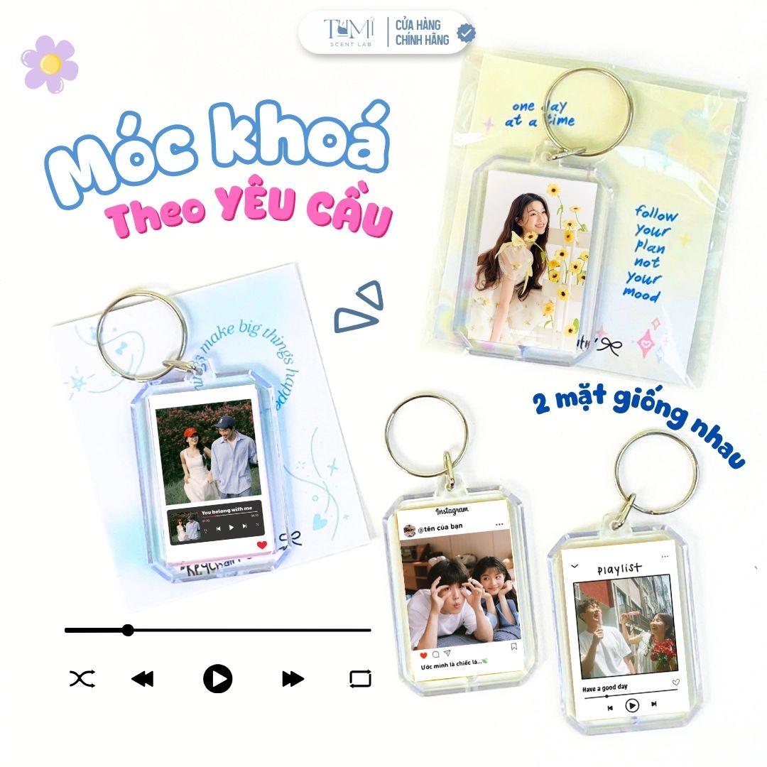 Móc Khoá In Ảnh Có Nội Dung Theo Yêu Cầu Tặng Người Yêu, Bạn Bè