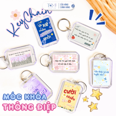 Móc Khóa Thông Điệp Yêu Thương – Truyền Động Lực Tích Cực