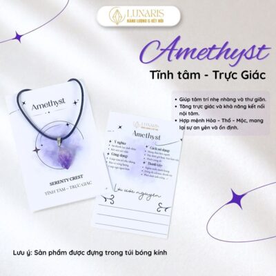 Dây Chuyền Mặt Đá Thạch Anh Thô Tự Nhiên, Vòng Cổ Đá Thô Thu Hút Năng Lượng Tích Cực, Phụ Kiện Trang Sức