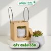 Set Quà Joy Box Hộp Quà Tặng Sen Đá Chậu Gốm Mini, Quà Tặng Đồng Nghiệp Doanh Nghiệp Sang Trọng