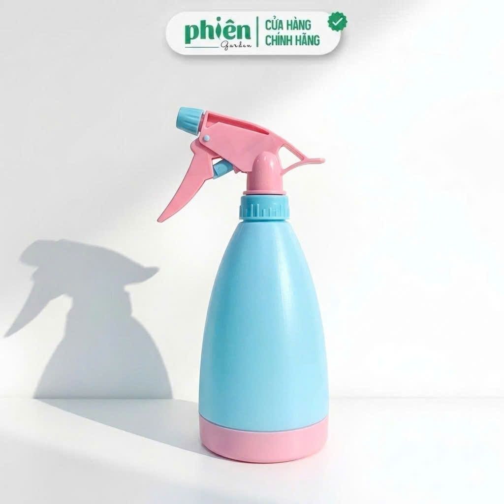 Bình Xịt Phun Sương 500ml Hàn Quốc Tưới Cây Xịt Kiếng Màu Xanh Hồng, Phụ Kiện Chăm Sóc Cây Tiện Lợi
