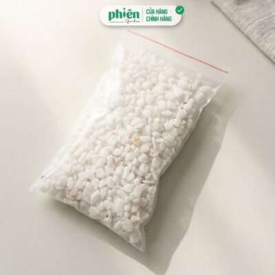 Sỏi trắng lát nền, lót chậu trang trí cây xanh, trang trí chậu cây