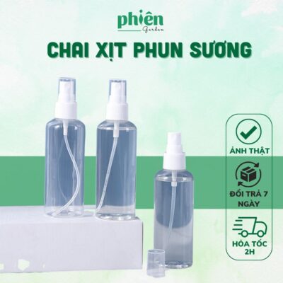 Chai Xịt Phun Sương 100ml Chăm Sóc Lá Cây Cho Dân Văn Phòng, Bình Xịt Mini Tiện Lợi Dễ Thương