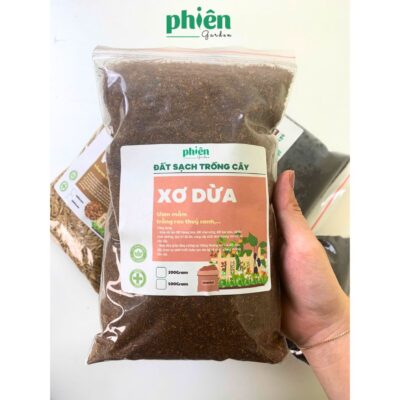 Xơ Dừa Trồng Cây Túi 200g Tơi Xốp Giá Thể Dinh Dưỡng Kháng Khuẩn, Chuyên Dùng Cho Cây Cảnh