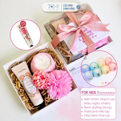 Hộp Quà Tặng Ly Sứ, Nến Thơm, Gấu Bông, Sáp Thơm, Set Quà Dễ Thương Tặng Bạn Bè, Người Yêu