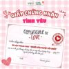 [QUÀ TẶNG] Giấy Chứng Nhận Tình Yêu