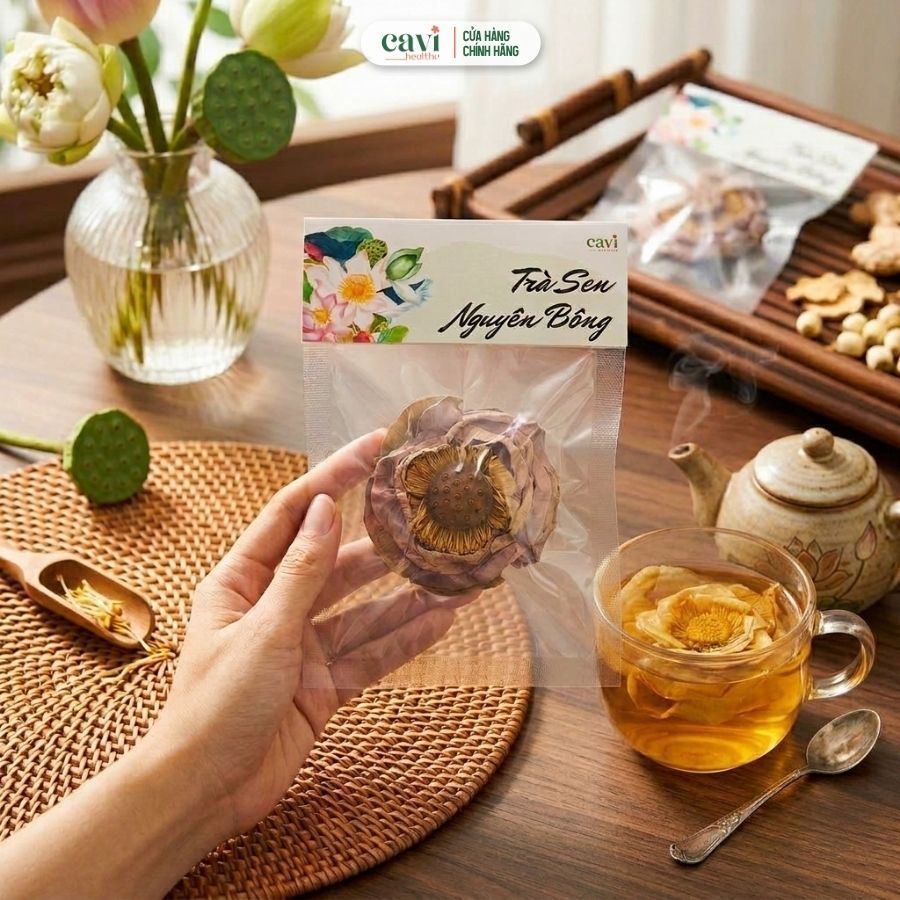 Trà Sen Nguyên Bông Sấy Lạnh – Hỗ Trợ Ngủ Ngon, Thư Giãn, Dùng Pha Trà Hàng Ngày