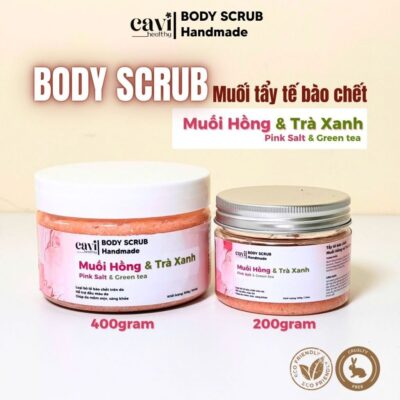 Tẩy Tế Bào Chết, Tẩy Da Chết Body Cà Phê, Muối Hồng, Dưỡng Da Sáng Mịn, Mềm Mại