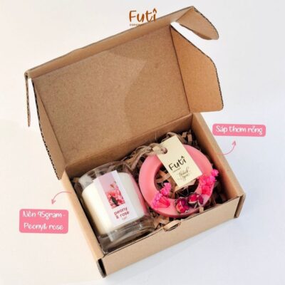 Hộp Quà Nến Và Sáp Thơm INTO YOU – Set Quà Thơm Phòng, Tặng Người Yêu, Đồng Nghiệp