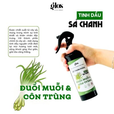 Combo 2 Chai Xịt Thơm Phòng Hương Sả Chanh, Cà Phê Khử Mùi, Công Dụng Đuổi Muỗi, Thư Giãn