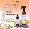 Xịt Khử Mùi Nhà Vệ Sinh, Thơm Toilet, Hương Cam Quýt Tươi Mát, Thành Phần Thiên Nhiên [MUA 2 GIẢM 44K]