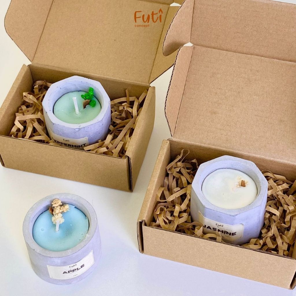 Hộp Quà Nến Thơm Mini - Set Quà Nến Thơm Handmade Tặng Người Yêu, Bạn Bè, Đồng Nghiệp
