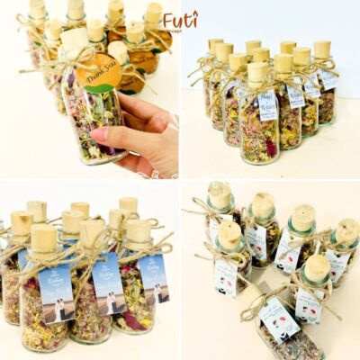 Combo 50 Chai Muối Hồng Thảo Mộc, Làm Quà Cưới, Tặng Sự Kiện, Mini Game