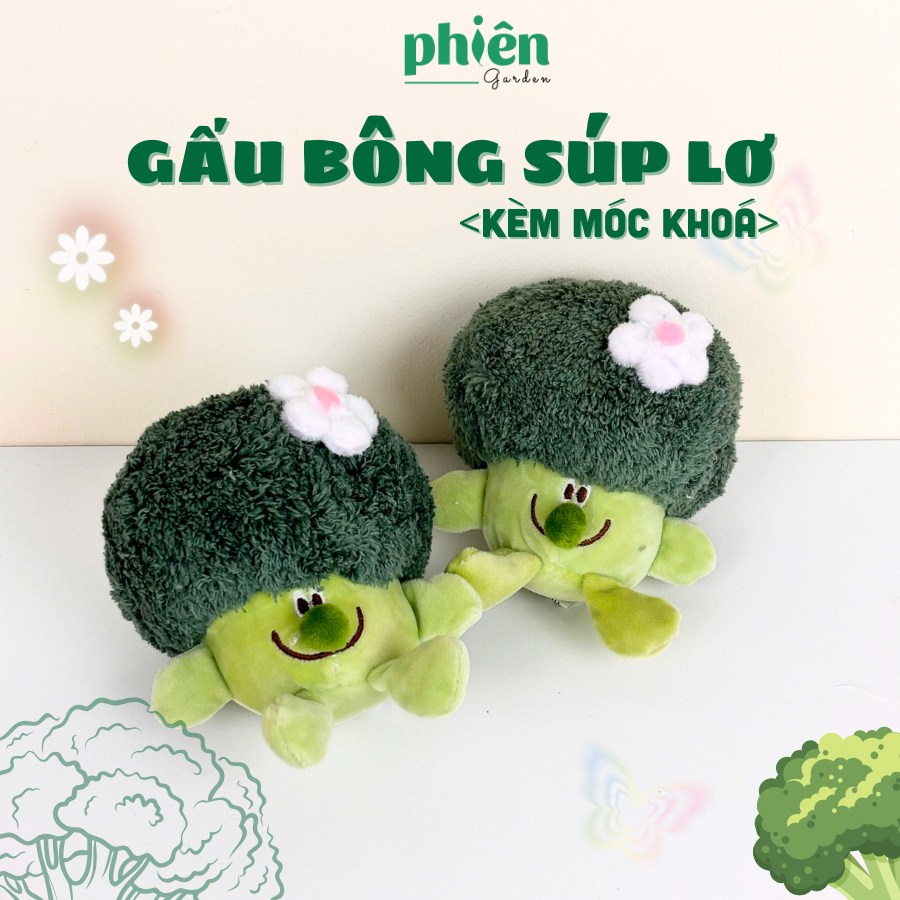 Móc Khóa Gấu Súp Lơ Xanh, Gấu Cử Nhân