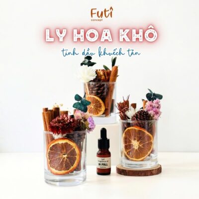 Ly Hoa Gỗ Khô Khuếch Tán Tinh Dầu