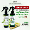 Combo 2 Chai Xịt Thơm Phòng Hương Sả Chanh