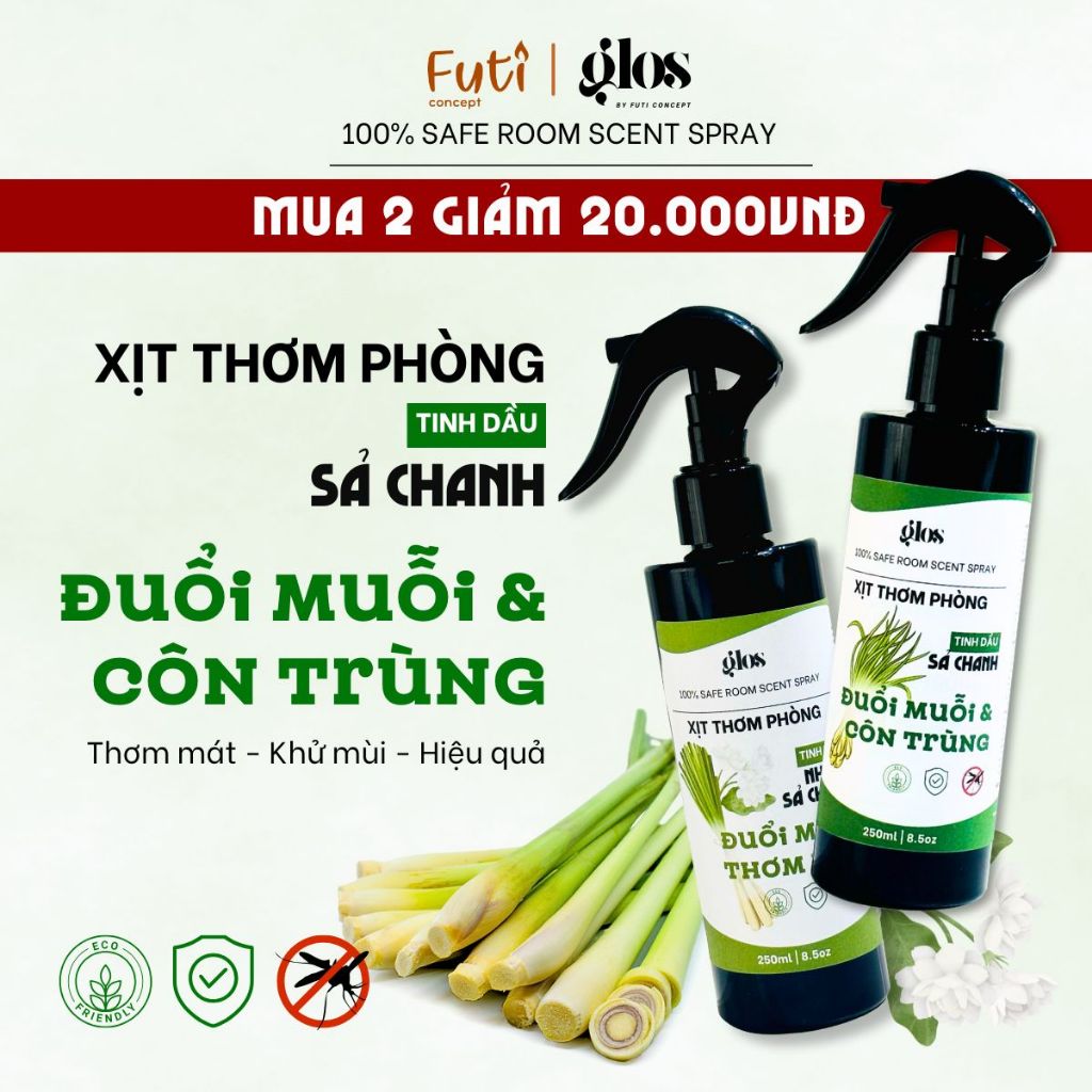 Xịt Thơm Phòng Sả Chanh