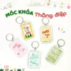 Móc khóa thông điệp ý nghĩa