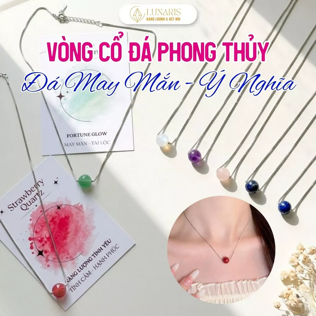 Dây chuyền đá phong thủy
