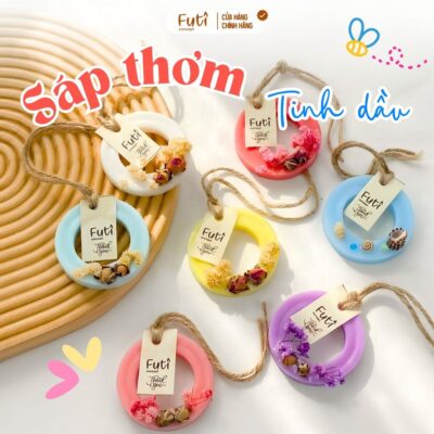 Sáp Thơm Treo Tinh Dầu Hoa Khô Khử Mùi