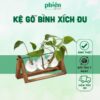 Kệ Gỗ Lọ Thuỷ Tinh Xích Đu Trồng Cây Thủy Sinh